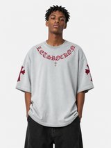 GOTHICX - Oversized Embroidered T-Shirt