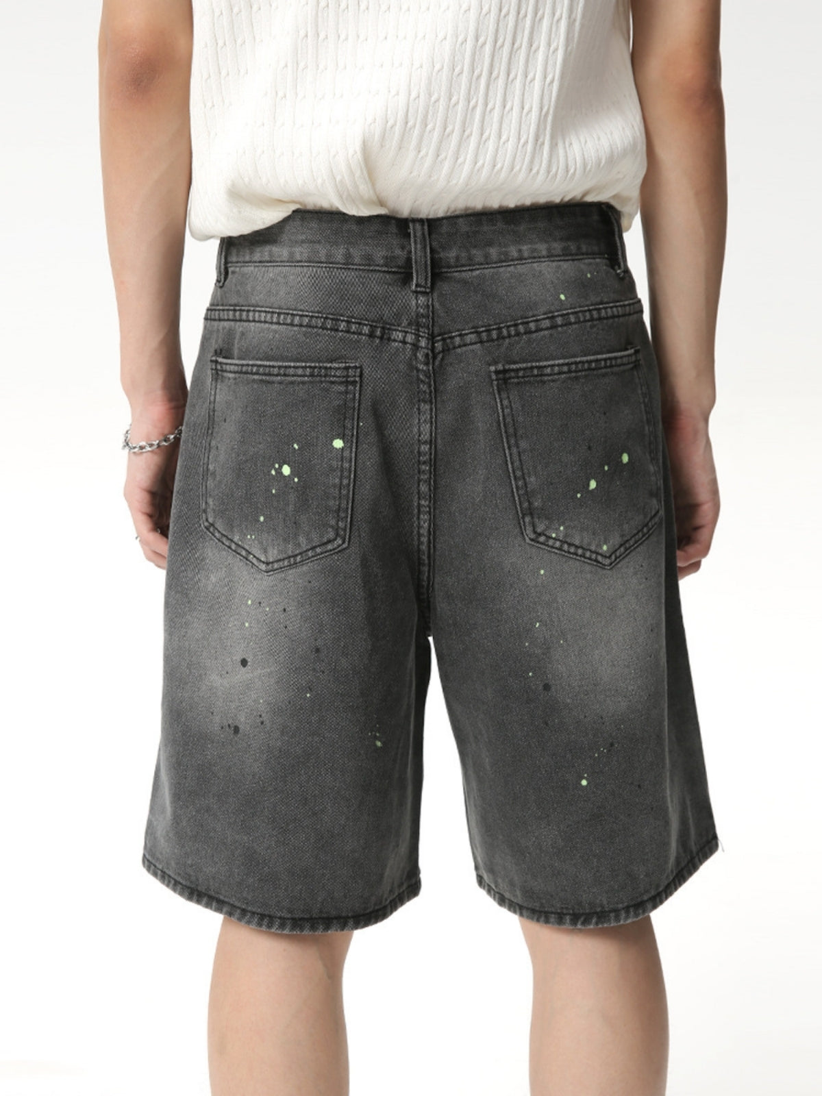 PAINTDOTS - Regular Basic Denim Shorts | TEENWEAR.EU