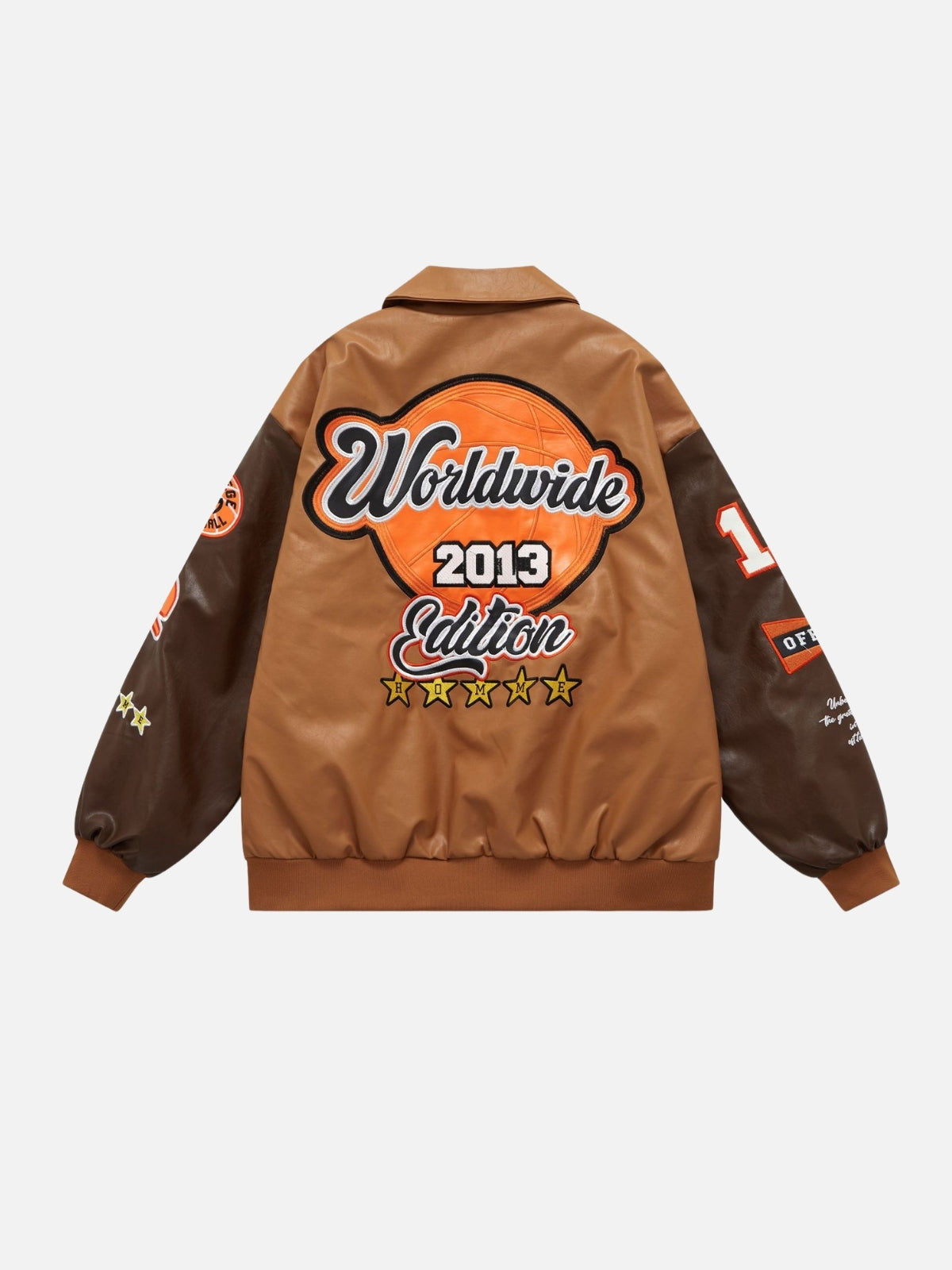 WORLDWIDE - Oversized Graphic Varsity Jacket | TEENWEAR.EU