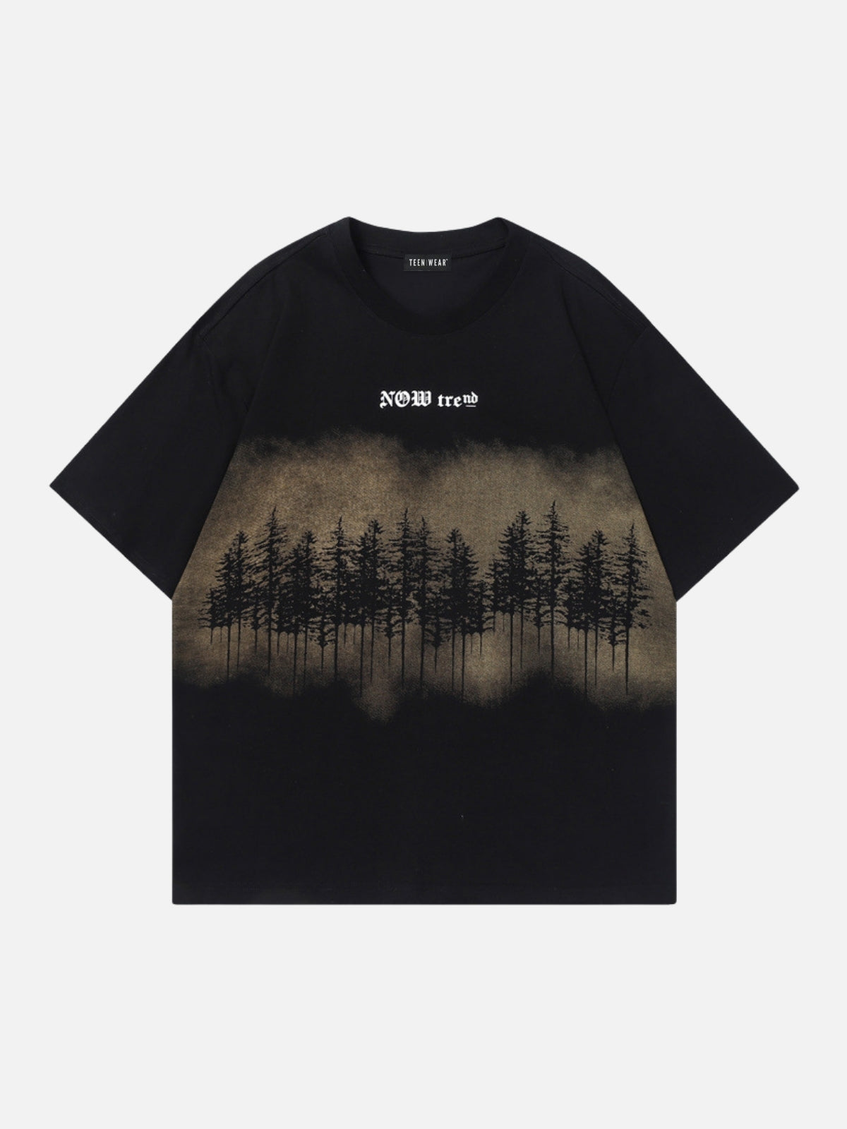 FORESTER - Oversized Print T-Shirt Black | TEENWEAR.EU