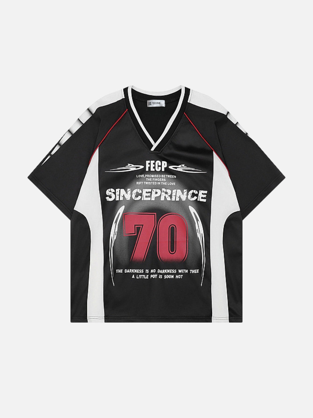 SINCE PRINCE - Oversized Print Jersey T-Shirt Black | TEENWEAR.EU