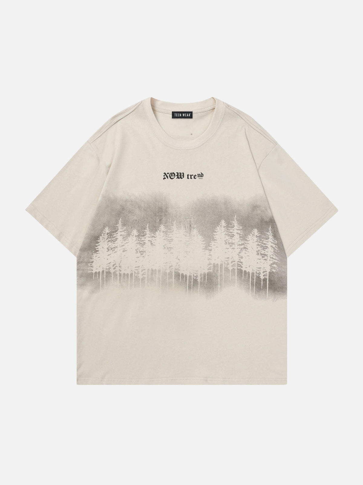 FORESTER - Oversized Print T-Shirt Beige | TEENWEAR.EU