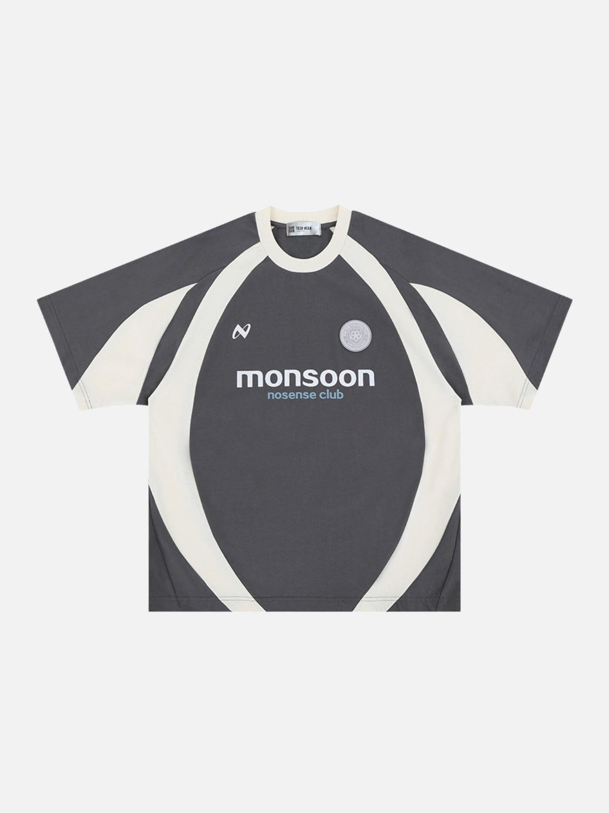 MONSOON - Oversized Print Jersey T-Shirt Grey | TEENWEAR.EU