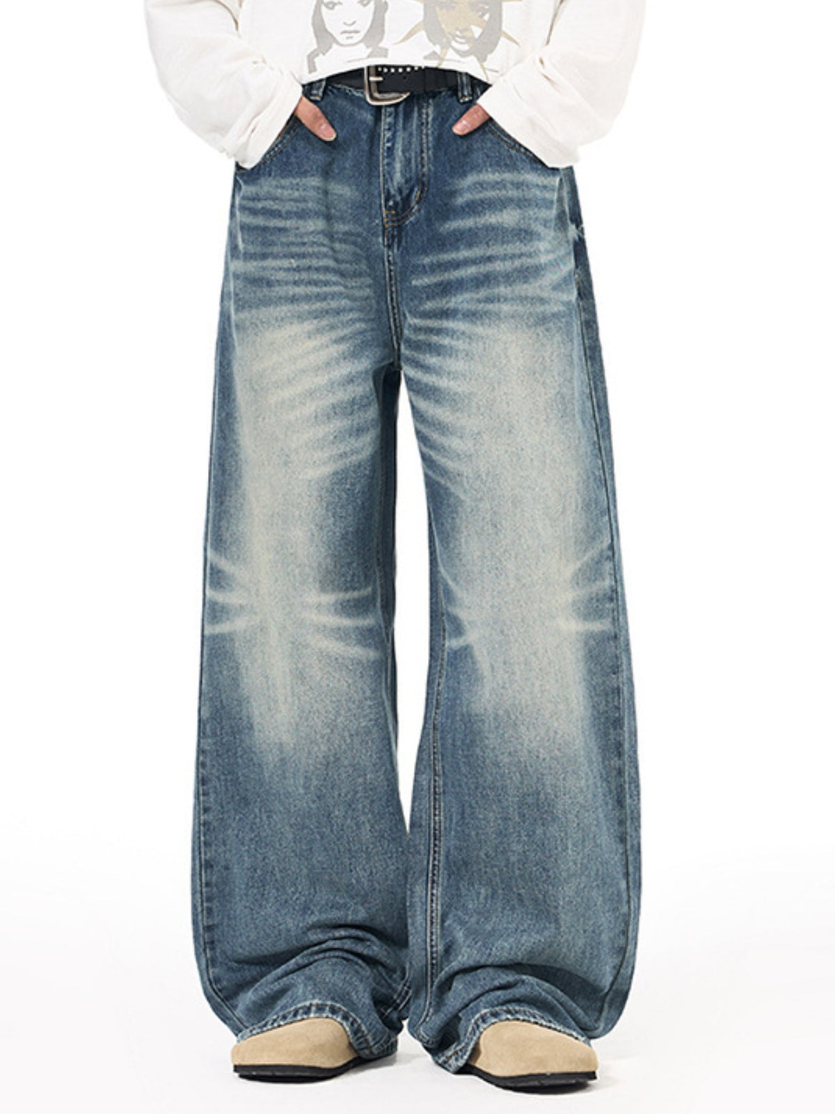 SWAGGY - Baggy Basic Jeans Blue | Teenwear.eu