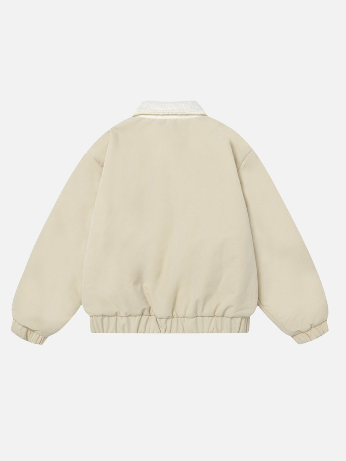 CREAMY - Sherpa Oversized Embroidered Jacket | Teenwear.eu