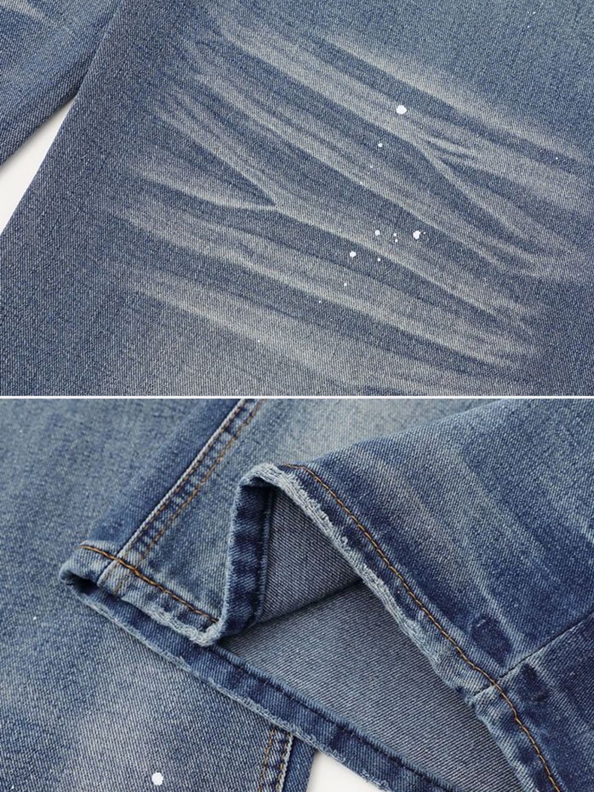 SPLATTY - Baggy Print Jeans