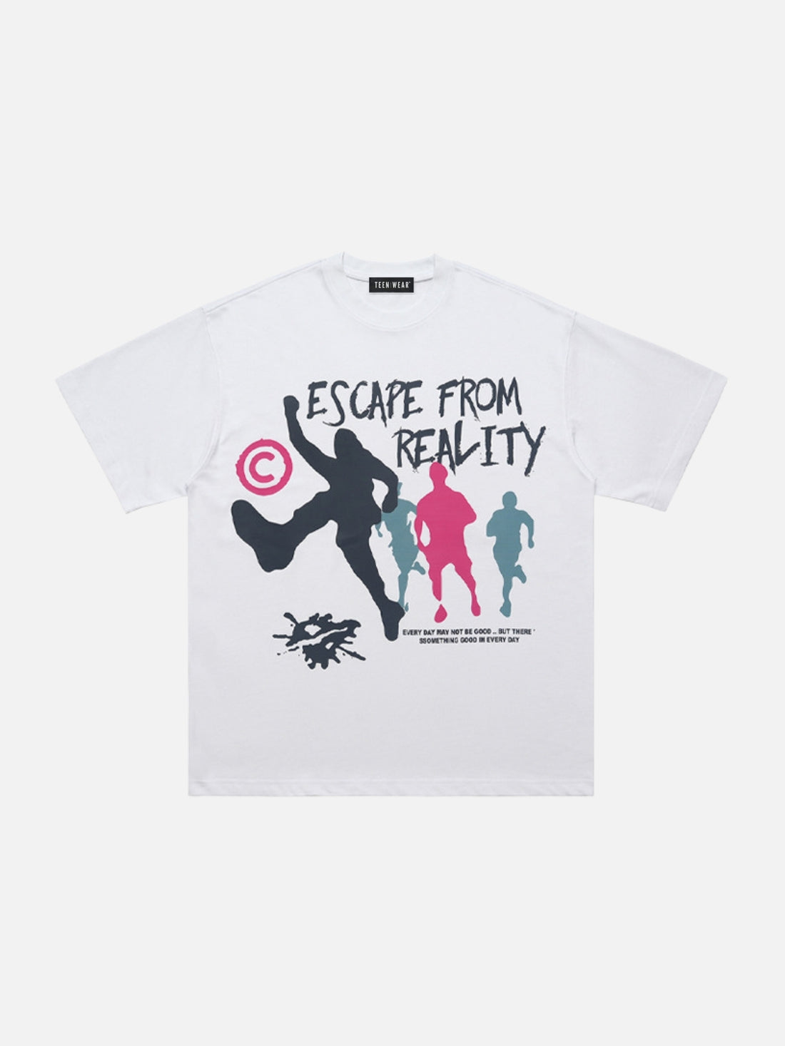 ESCAPE - Regular Print T-Shirt Black | TEENWEAR.EU