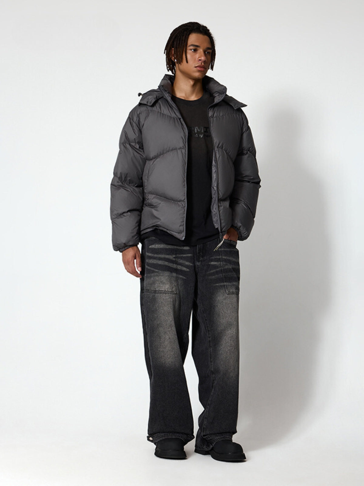 BASED - Puffer Premium Oversized Basic Jacket | TEENWEAR.EU