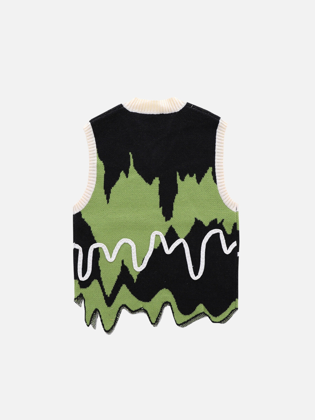 CATCAGE - Oversized Sweater Vest Black | TEENWEAR.EU