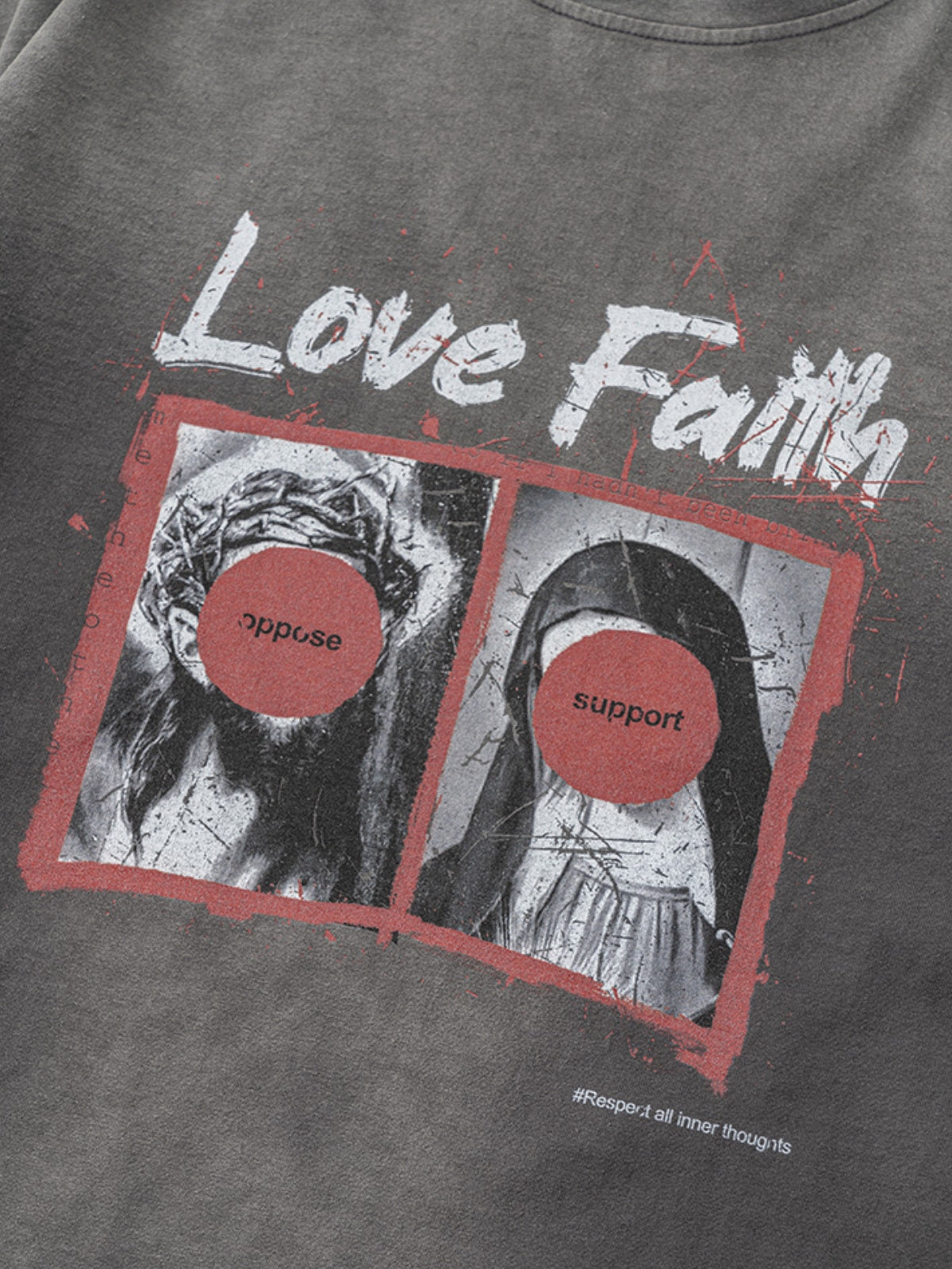 LOVEEK – Oversized Graphic Long Sleeve T-Shirt