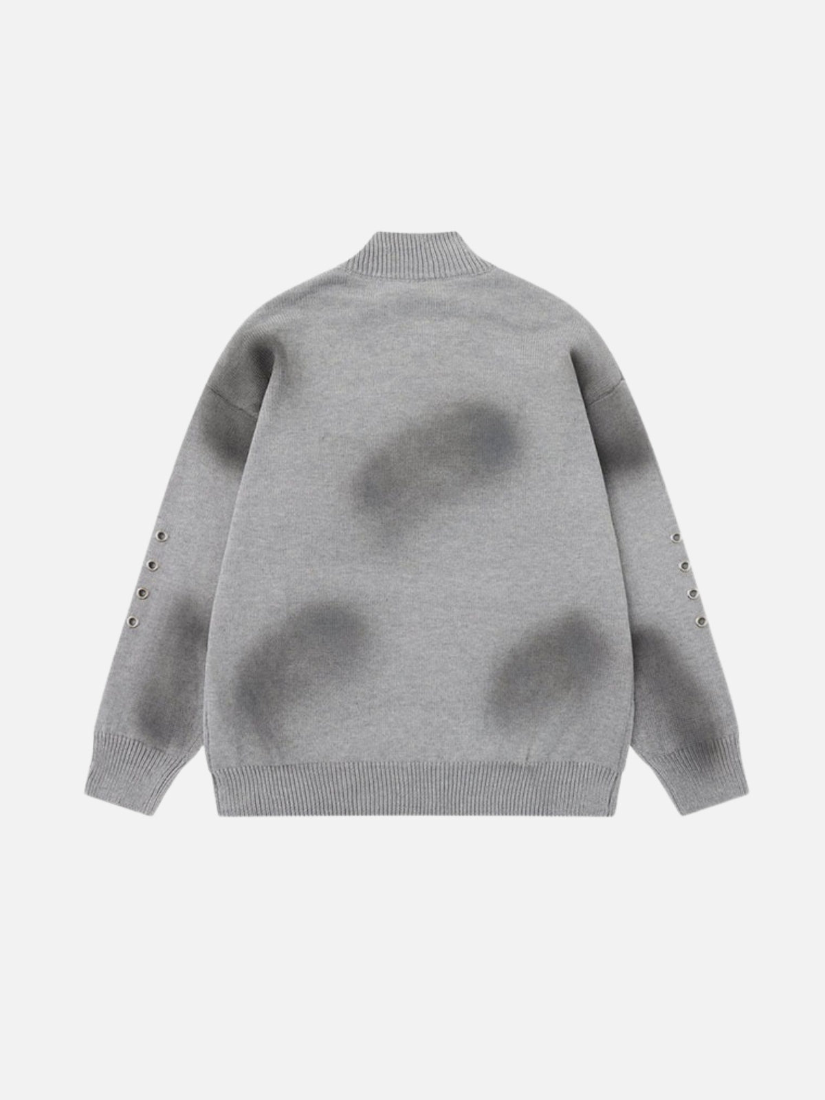 VARSIX – Oversized Print Zip Up Hoodie Sweater