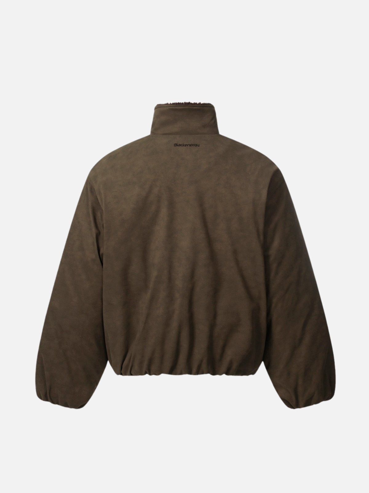 BUCKOR – Oversized Puffer Leather Basic Jacket