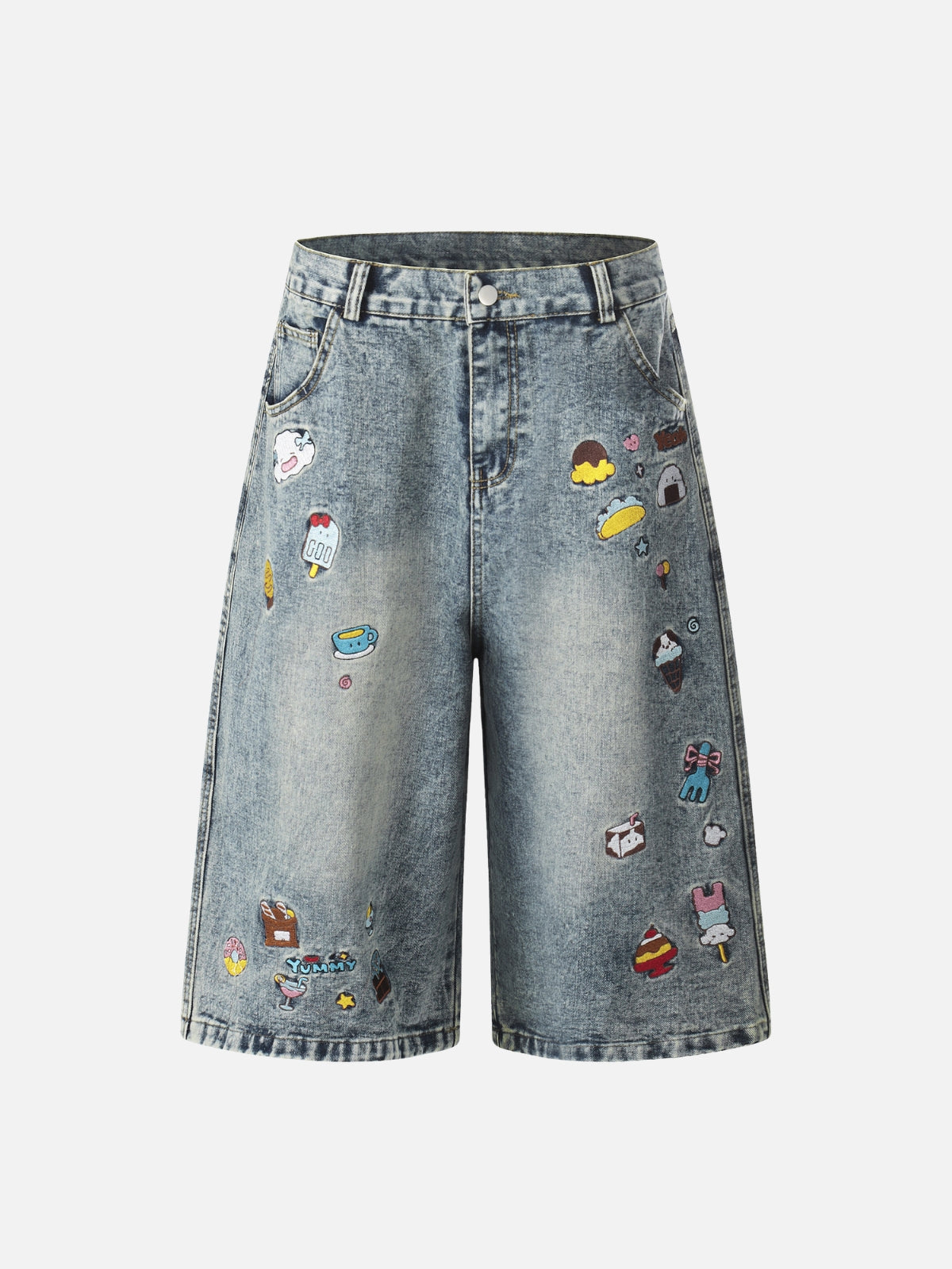 CHILDISH - Baggy Denim Jorts Blue | Teenwear.eu