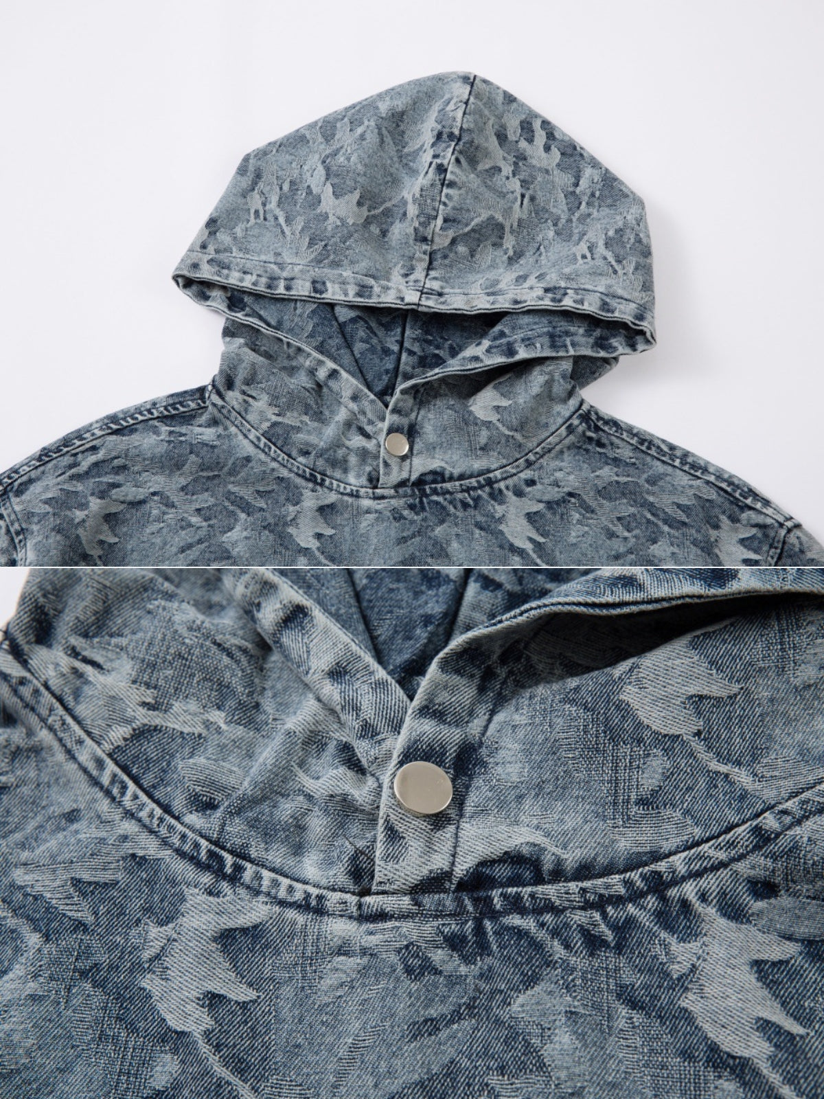 DENIMED - Oversized Basic Denim Hoodie