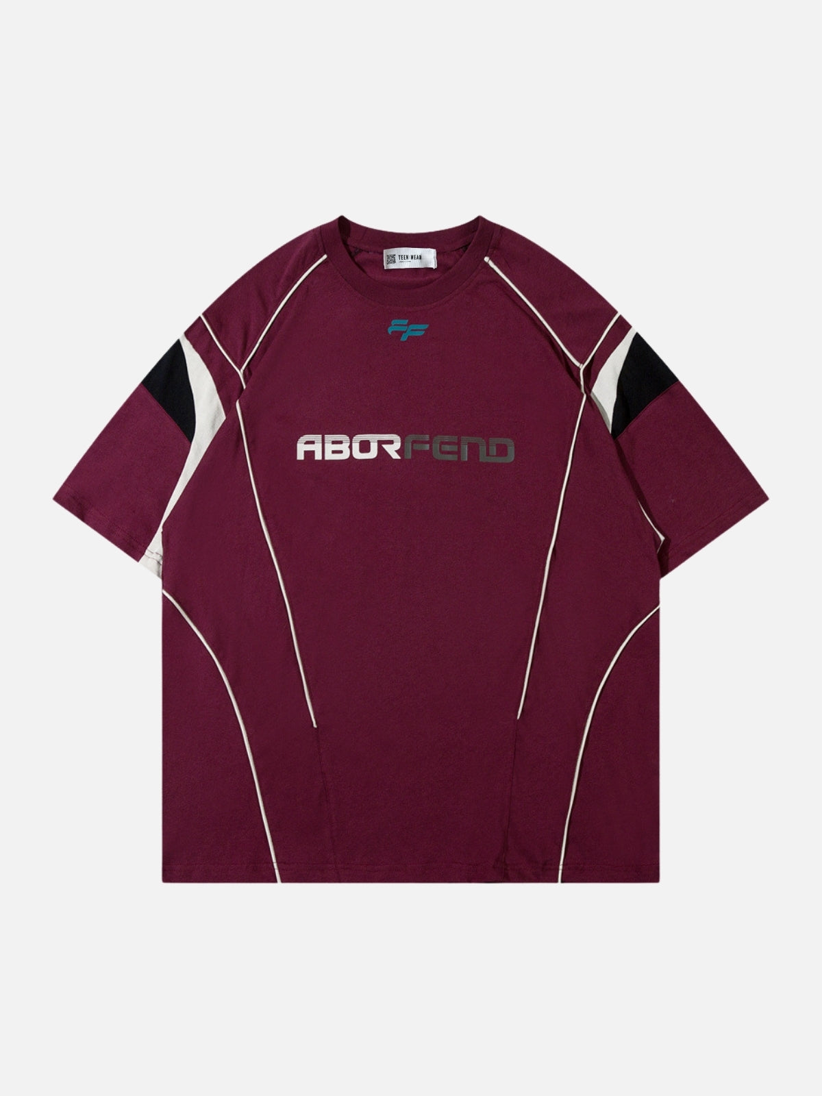 FEND - Oversized Print T-shirt Red | TEENWEAR.EU