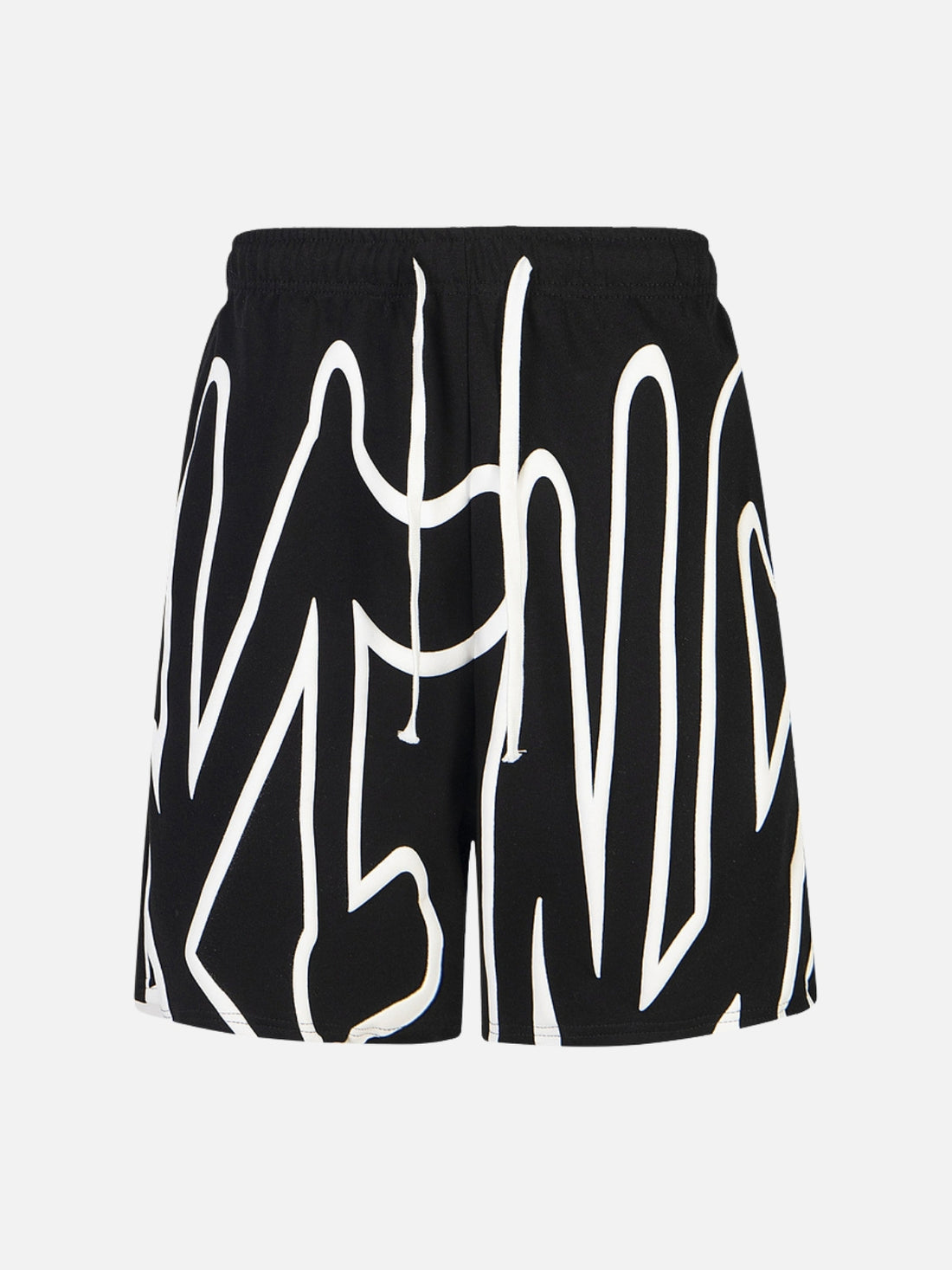 MAKENOCH - Loose Cotton Graphic Shorts Black | TEENWEAR.EU