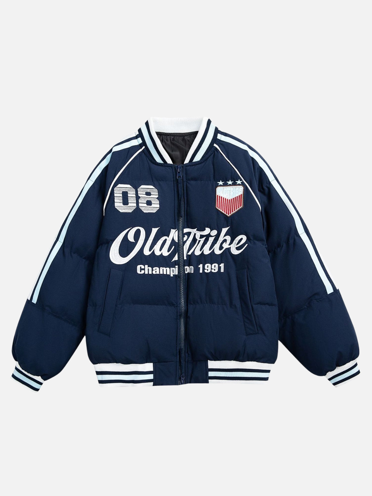 OLD VIBE - Racing Graphic Puffer Jacket