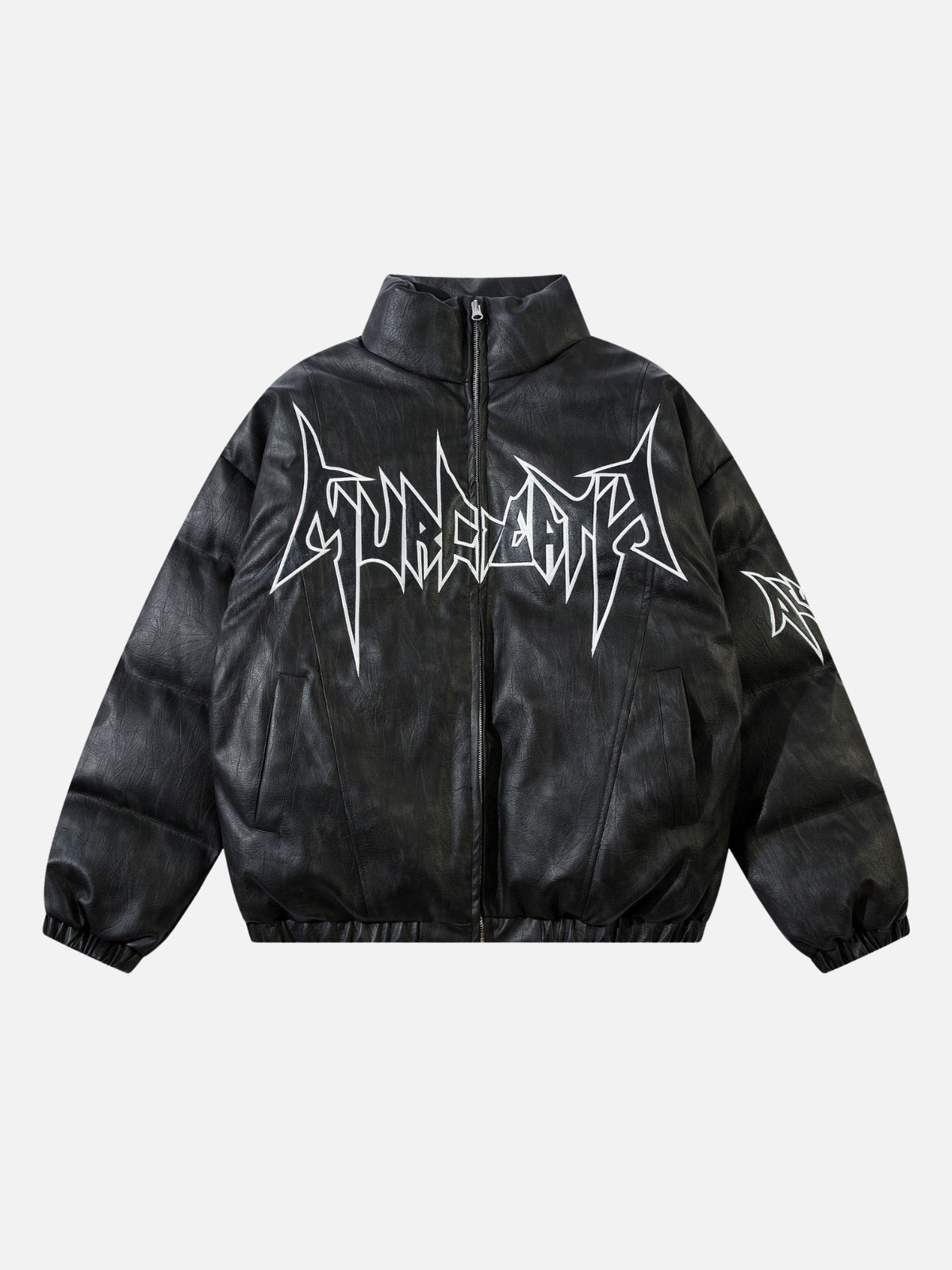 GRAFITTO - Puffer Embroidered Jacket Black | Teenwear.eu