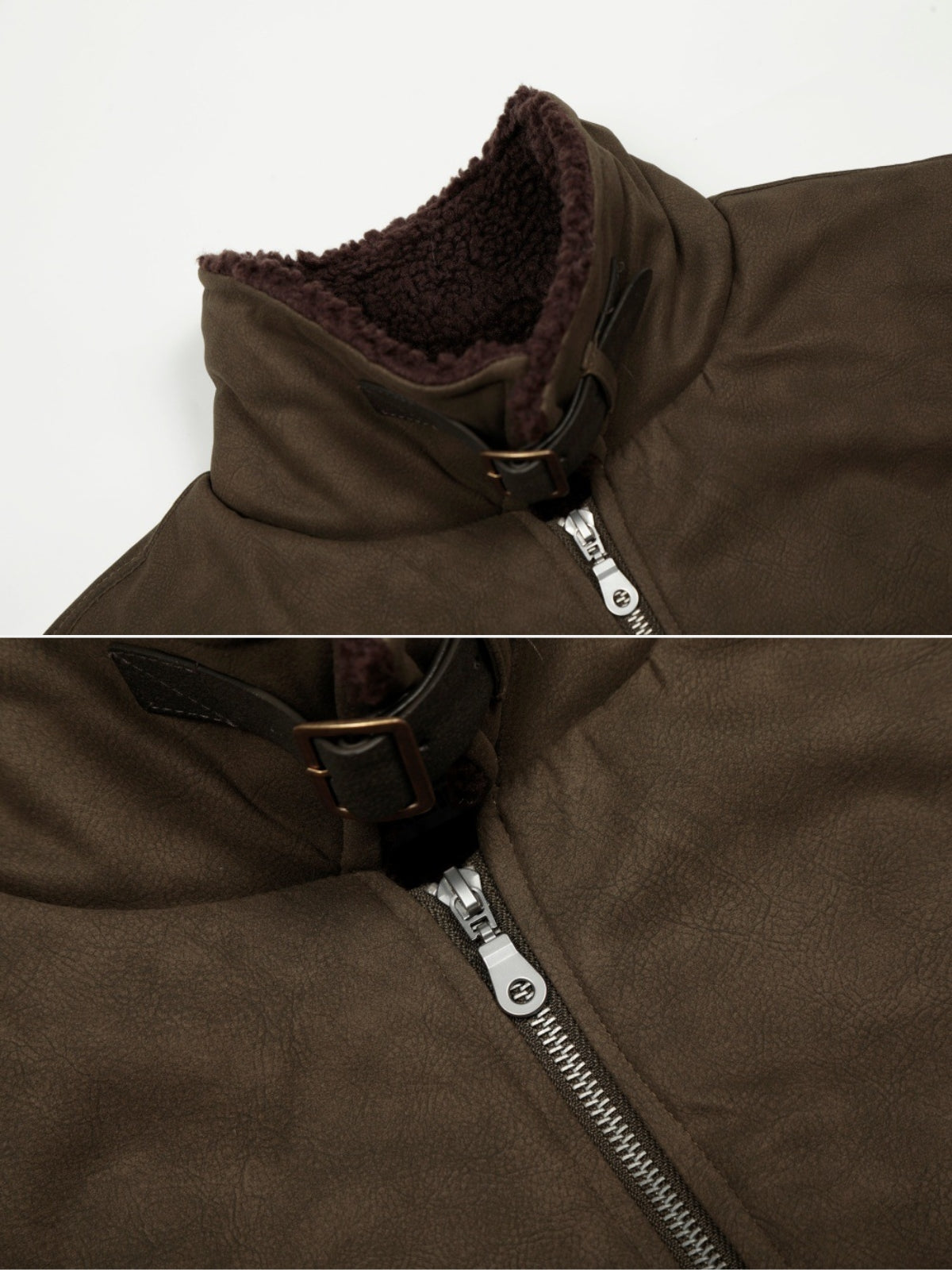 BUCKOR – Oversized Puffer Leather Basic Jacket