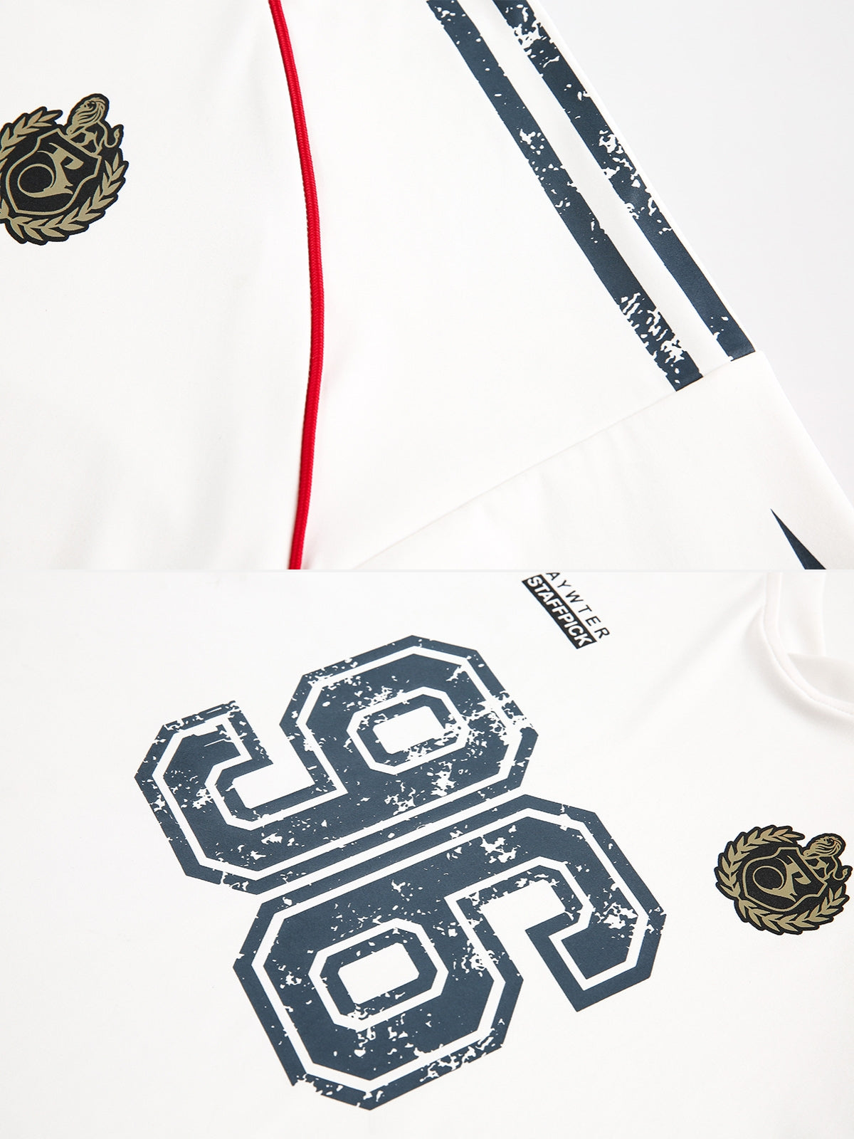 NINETY6 – Oversized Graphic Long-Sleeve Jersey