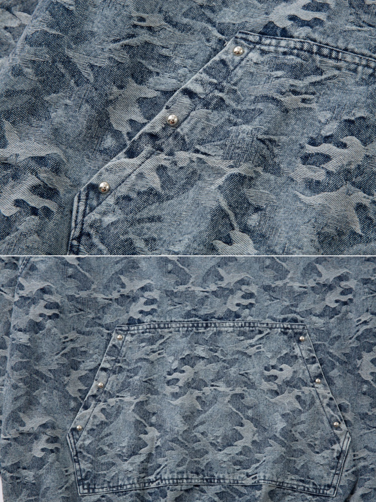 DENIMED - Oversized Basic Denim Hoodie