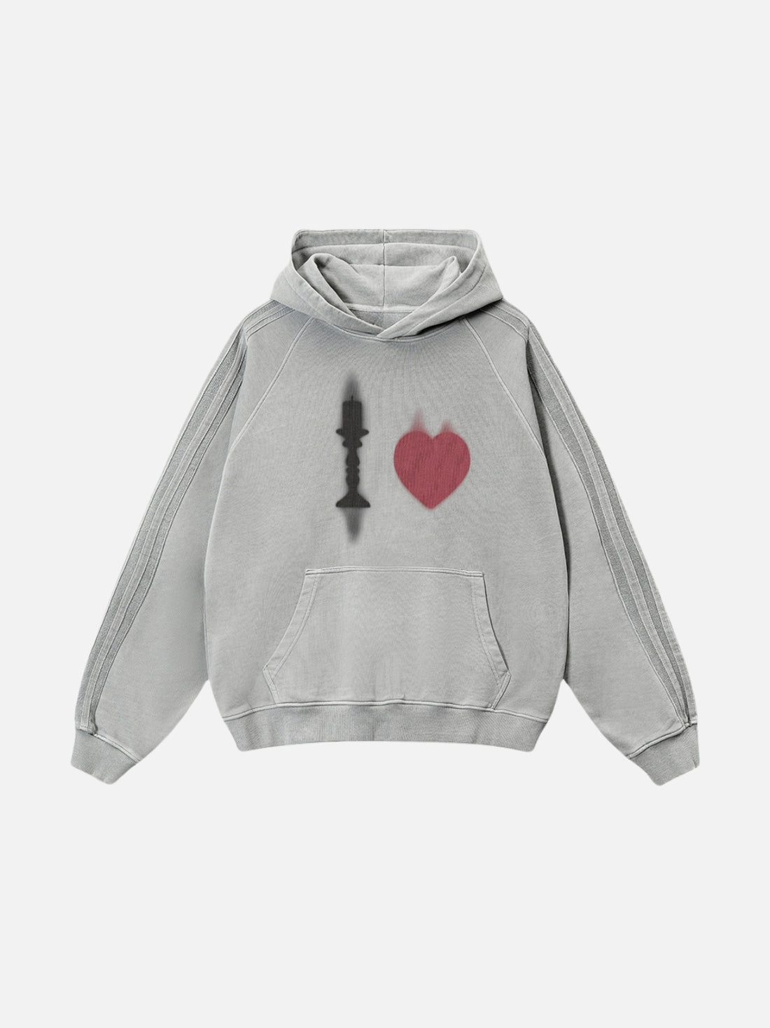 SWORD - Oversized Graphic Hoodie Grey | TEENWEAR.EU