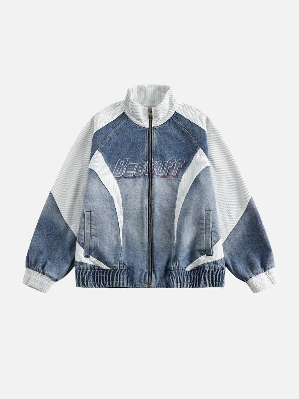 BESTUFF - Denim Patchwork Jacket Blue | TEENWEAR.EU