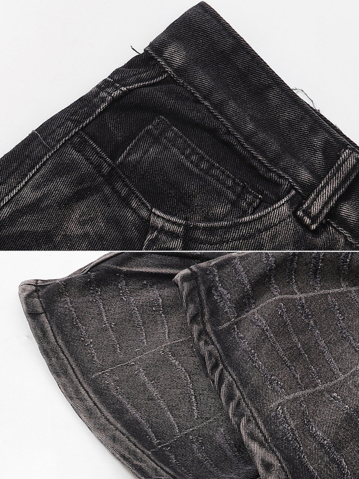 BARCODES - Baggy Basic Embroidered Jeans | Teenwear.eu