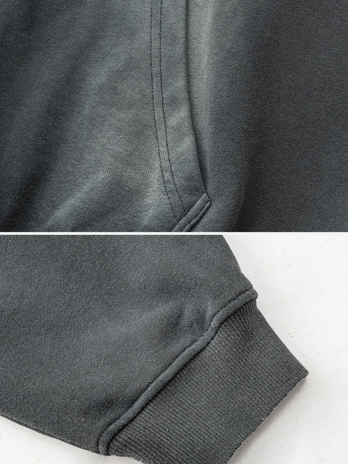 ASHRO – Oversized Print Washed Hoodie