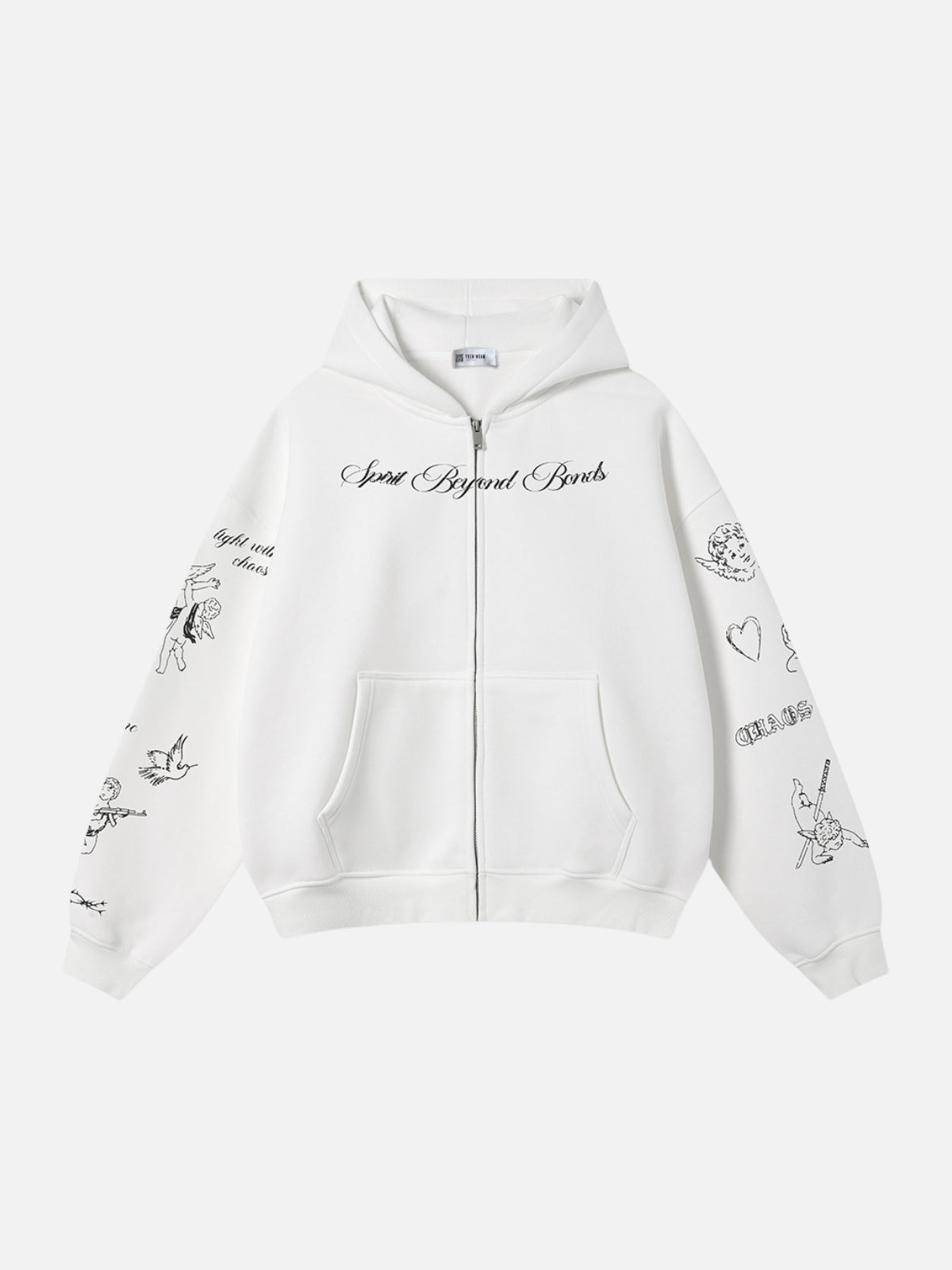 ANGELY - Oversized Graphic Hoodie