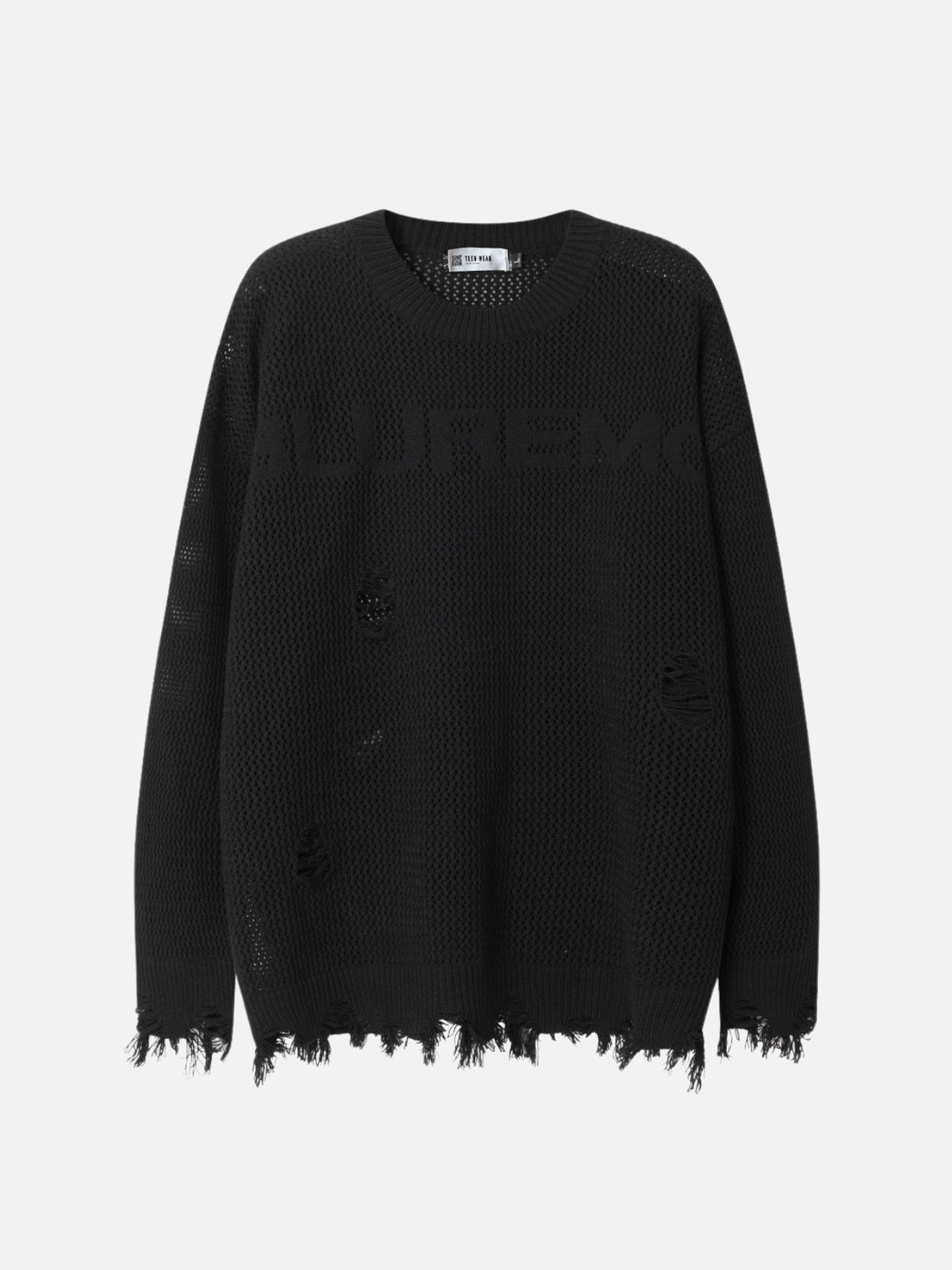 TIGHTLE - Oversized Basic Sweater Black | TEENWEAR.EU