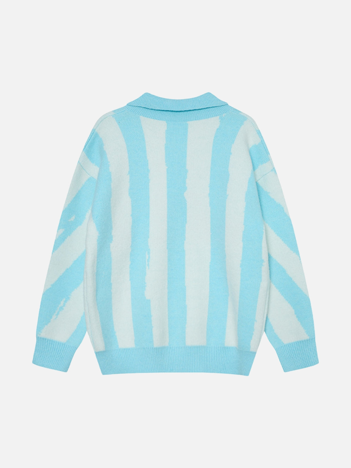 PESSIMISM – Oversized Graphic Polo Sweater