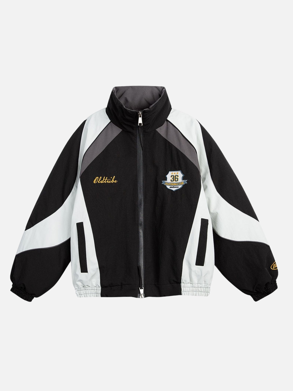 OLD VIBE - Vintage Embroidered Jacket Black | Teenwear.eu