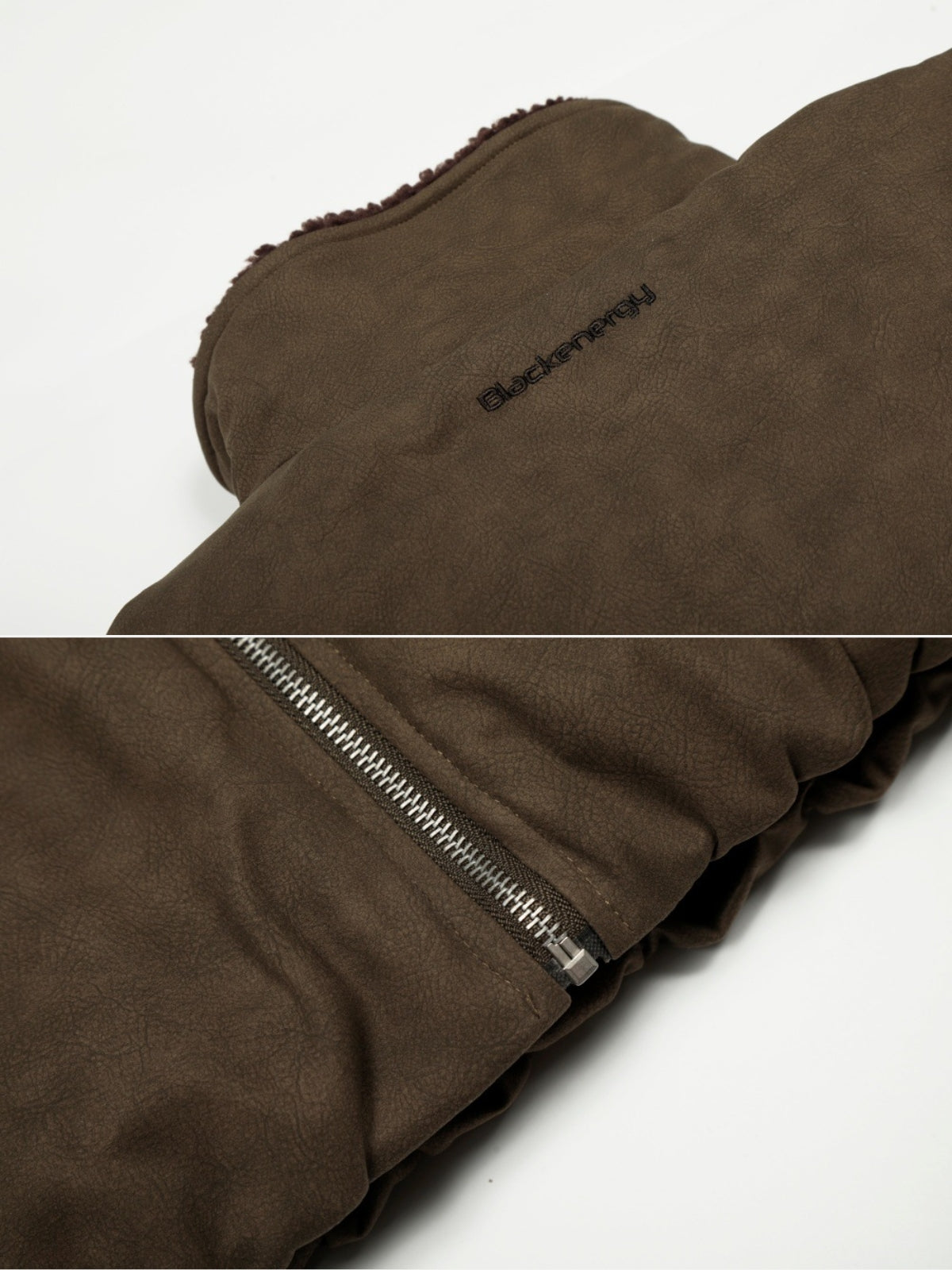 BUCKOR – Oversized Puffer Leather Basic Jacket