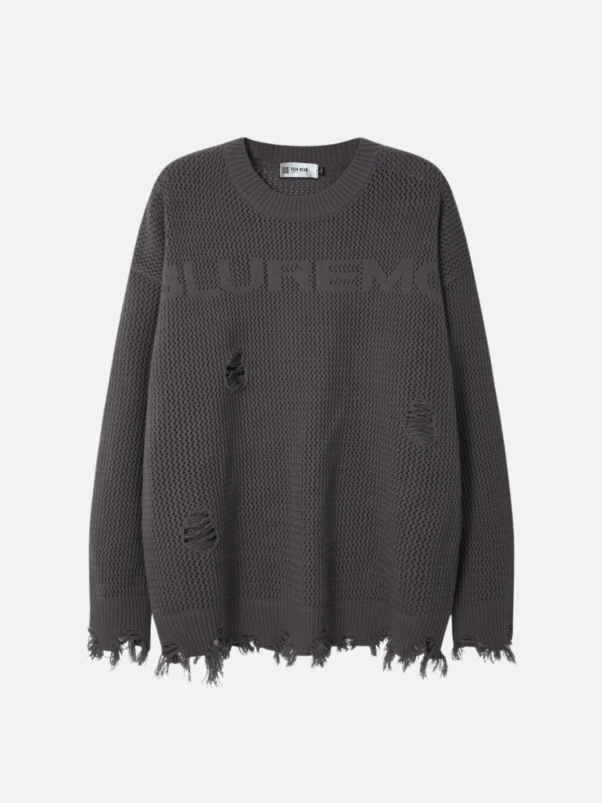 TIGHTLE - Oversized Basic Sweater Grey | TEENWEAR.EU