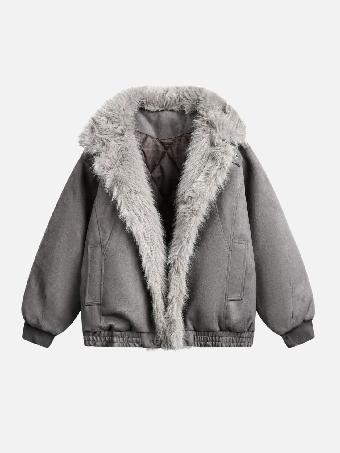 FROZZY – Oversized Basic Sherpa Jacket