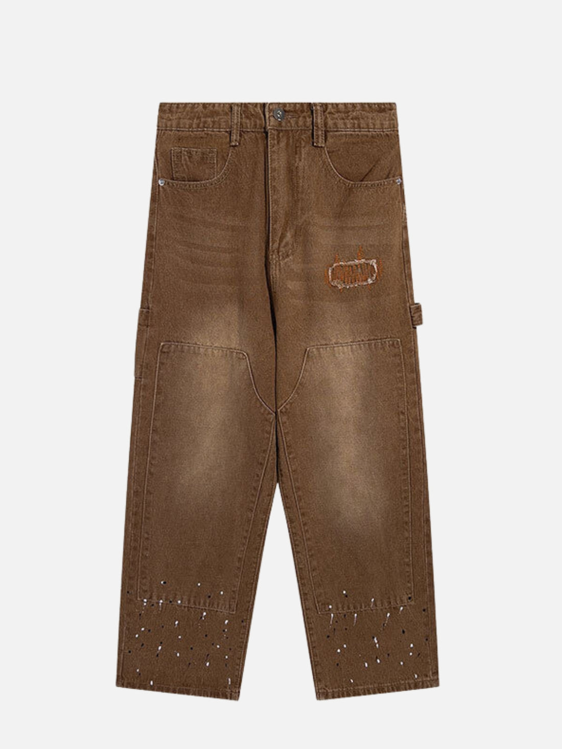 CARPET - Baggy Basic Jeans Brown | TEENWEAR.EU