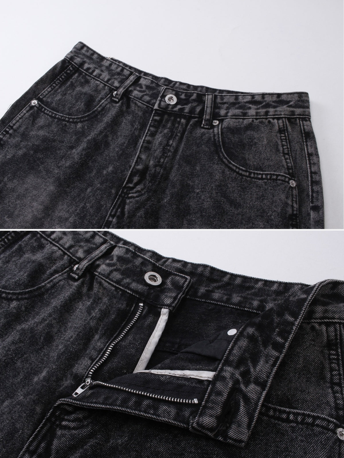 WINGERS - Loose Denim Embroidered Shorts | TEENWEAR.EU