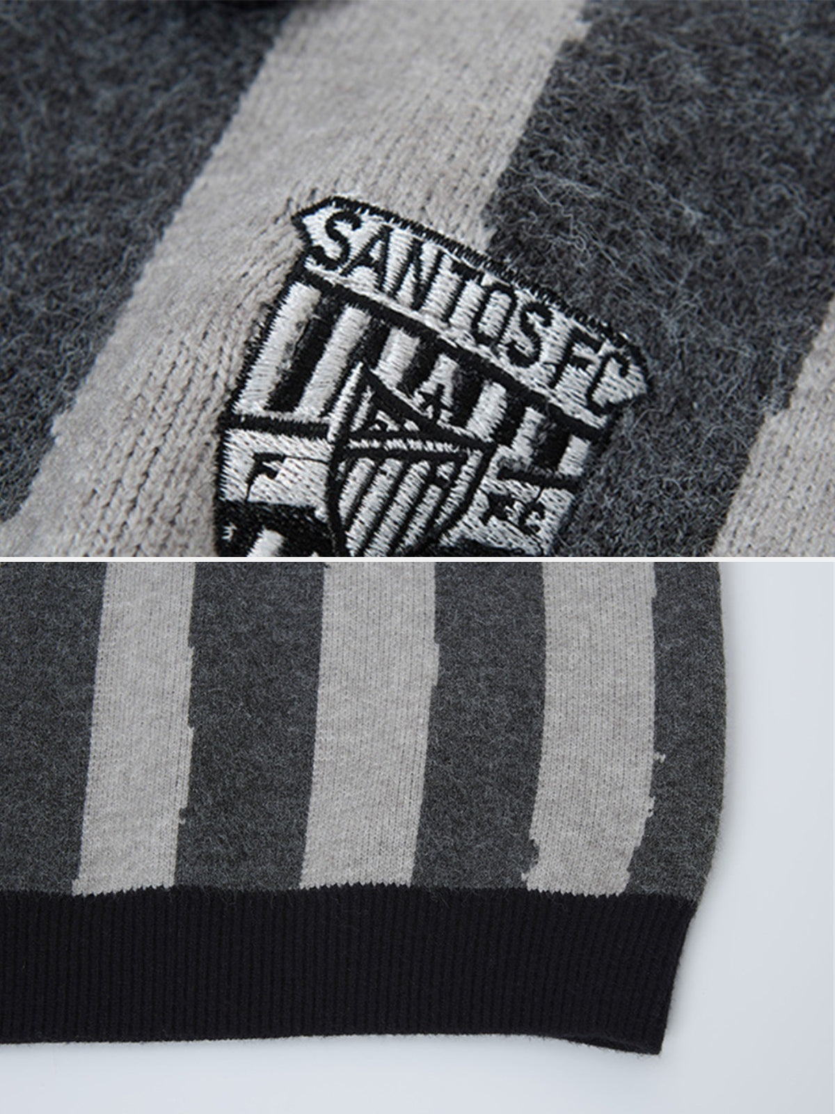 PESSIMISM – Oversized Graphic Polo Sweater