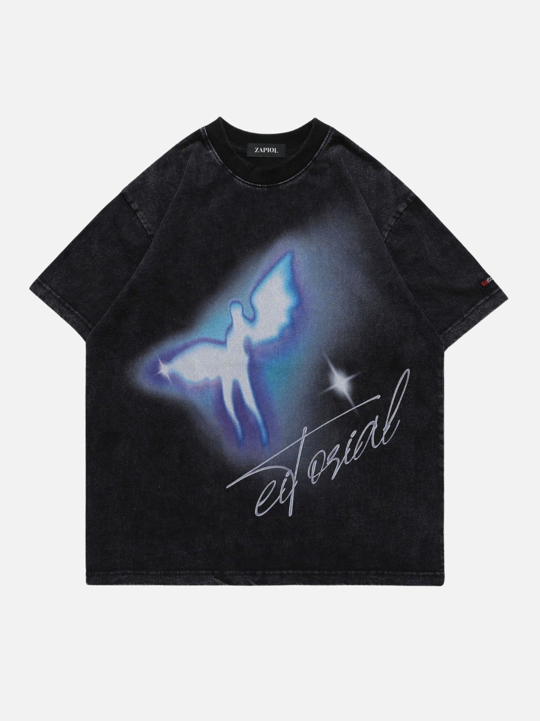 FAIRY - Oversized Print T-Shirt Black | TEENWEAR.EU