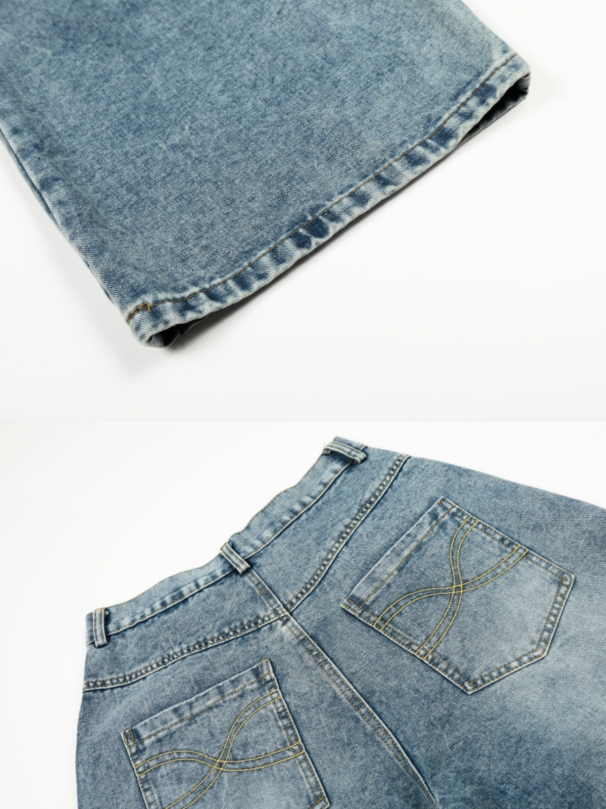 GLO-UP - Baggy Graphic Jeans