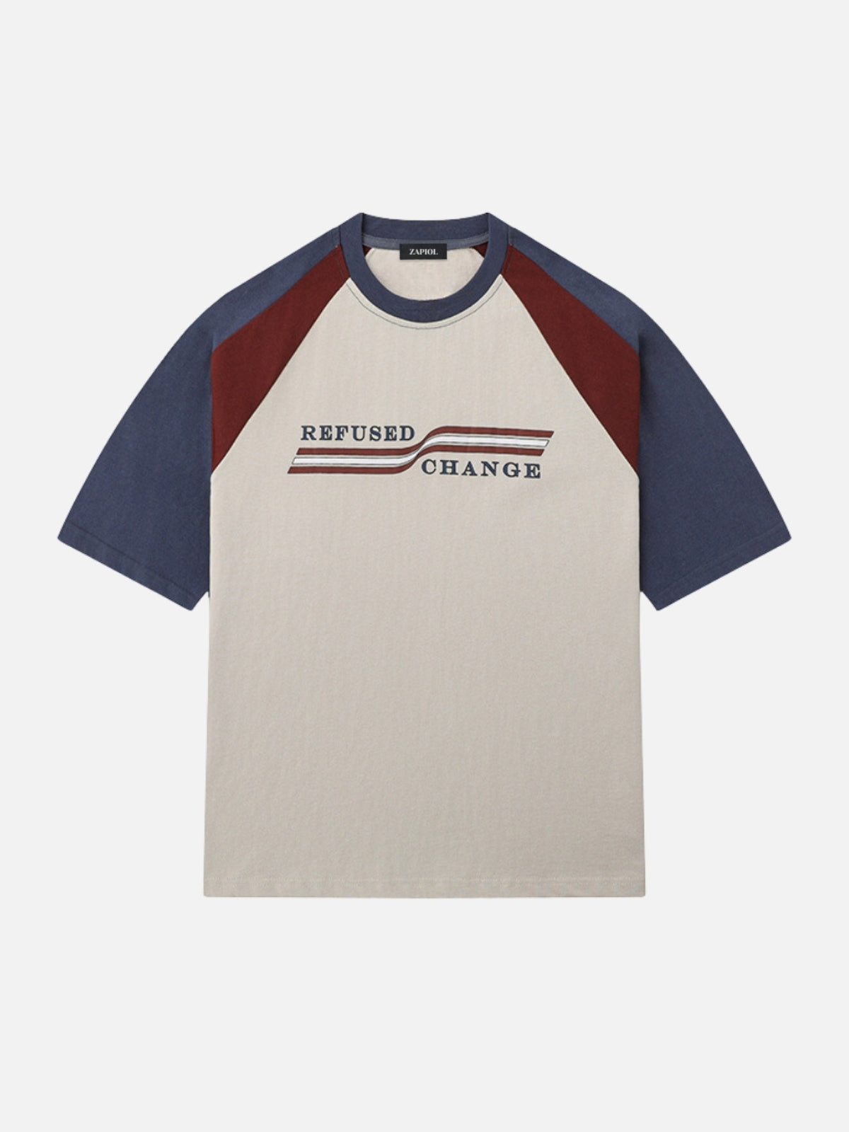 REFUSED - Oversized Print T-Shirt Beige | TEENWEAR.EU