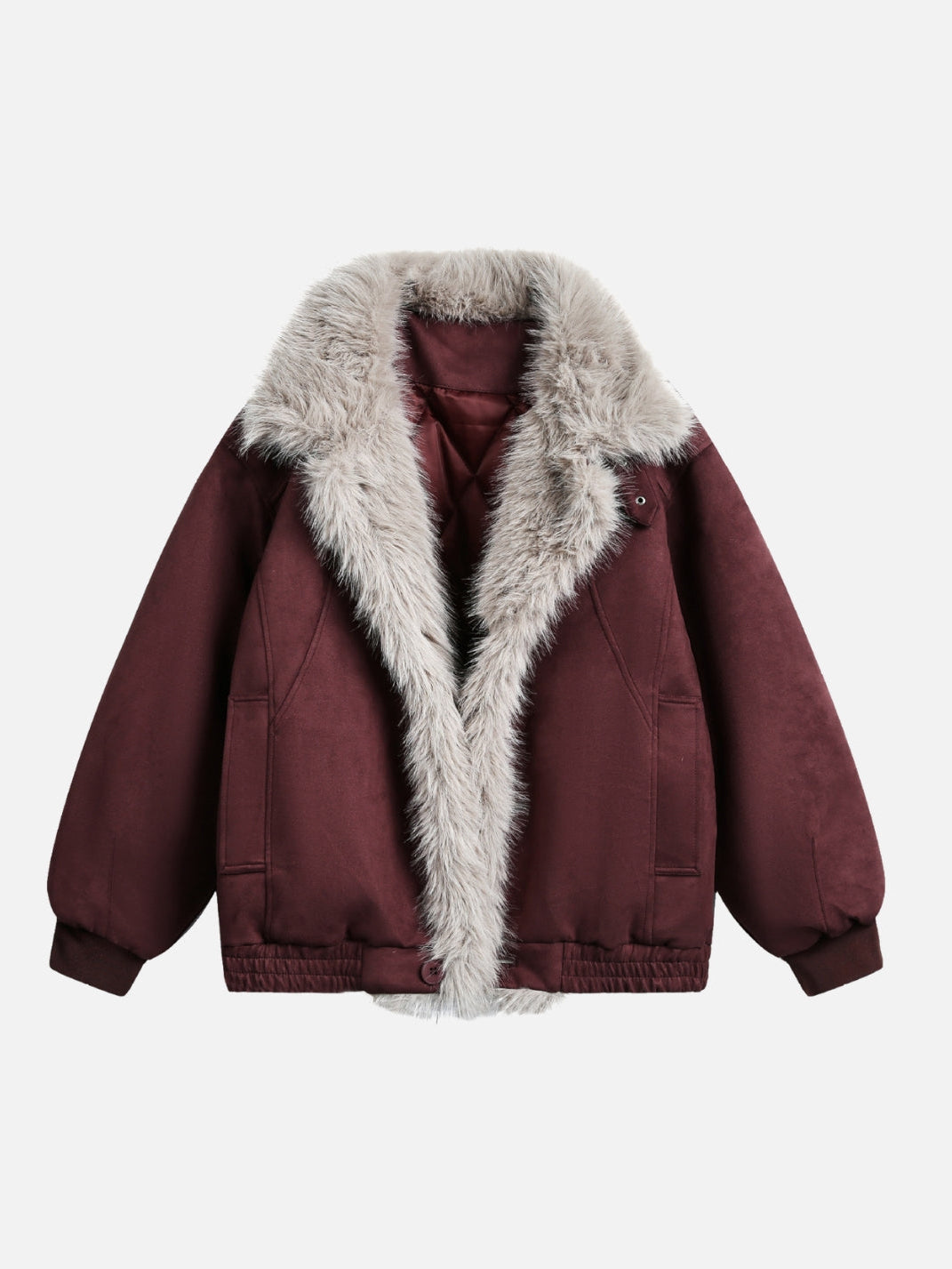 FROZZY – Oversized Basic Sherpa Jacket