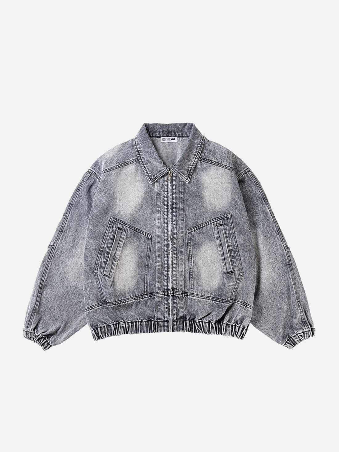 TAELE - Oversized Denim Basic Jacket Blue | TEENWEAR.EU