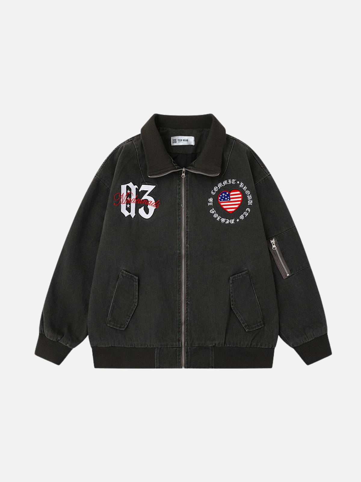 STARGON – Embroidered Graphic Denim Jacket