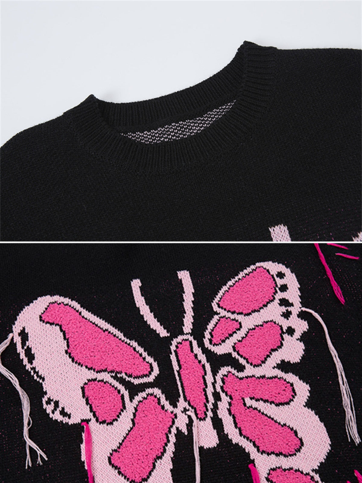 FLUTTRA – Oversized Graphic Sweater