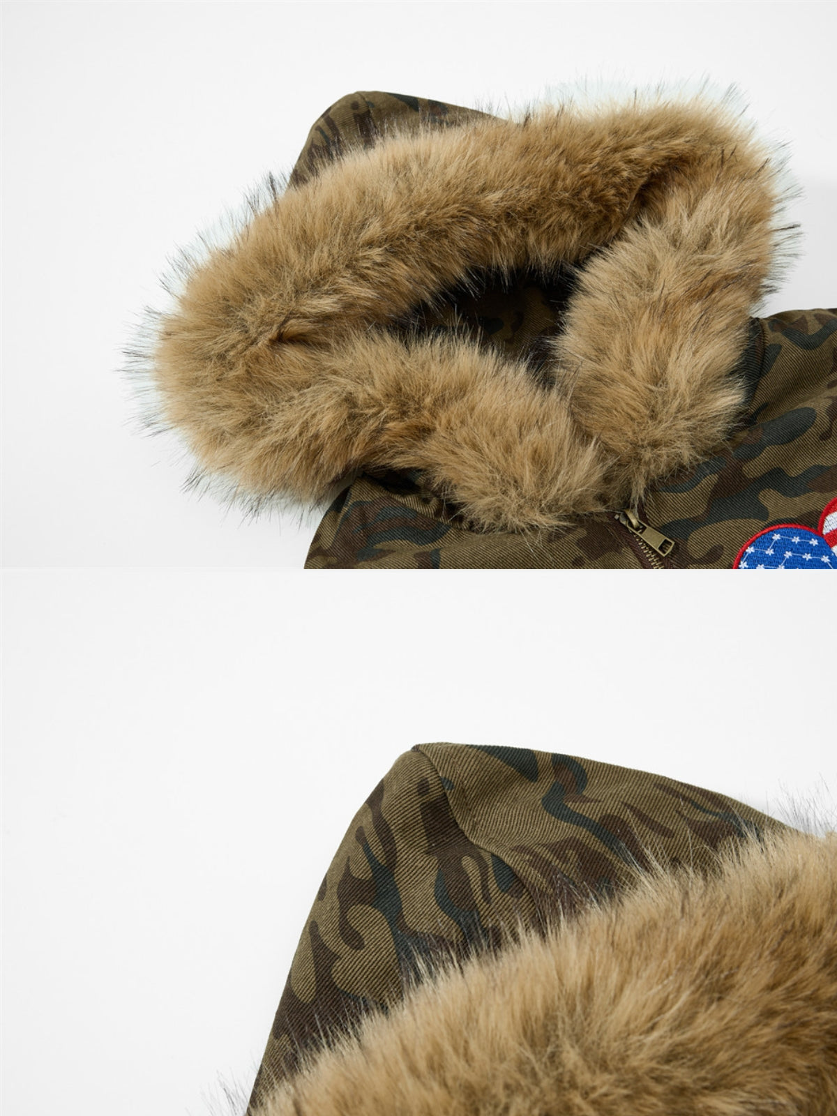 RALLYY - Puffer Camouflage Graphic Jacket
