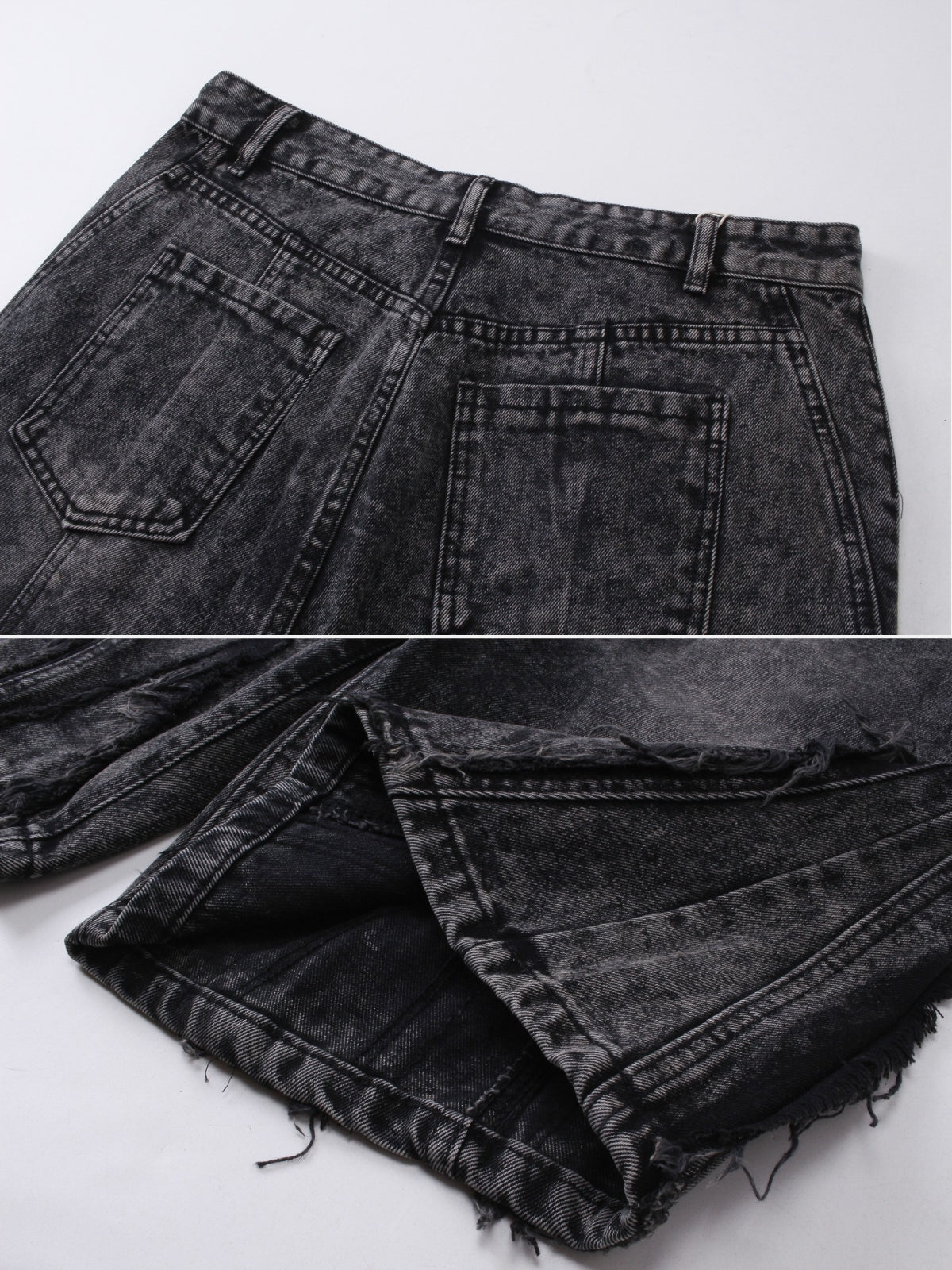 WINGERS - Loose Denim Embroidered Shorts | TEENWEAR.EU