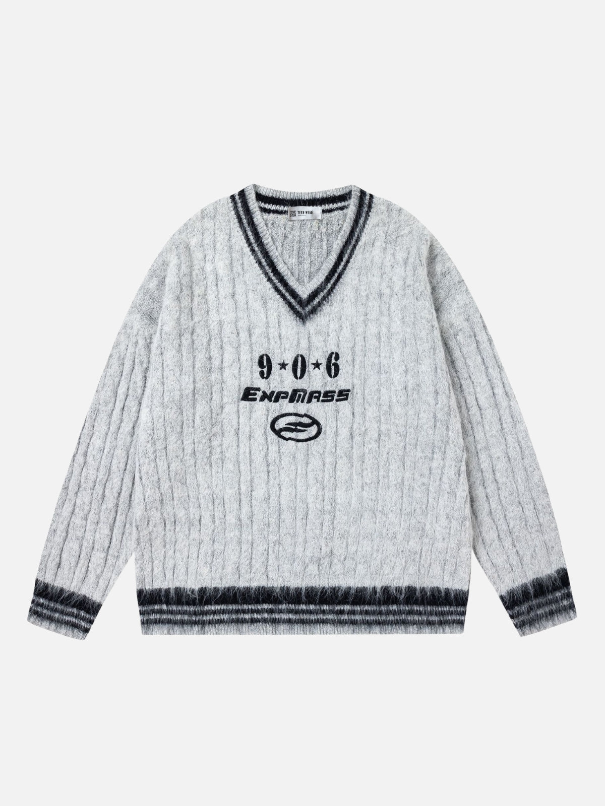 906 - Oversized Grahic Sweater