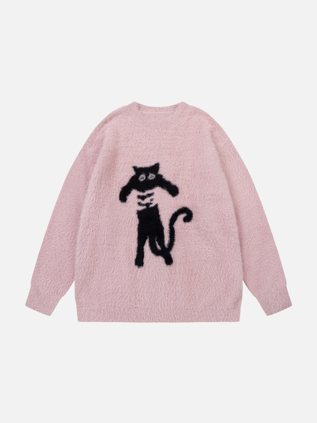 CATTY - Oversized Graphic Sweater Pink | TEENWEAR.EU
